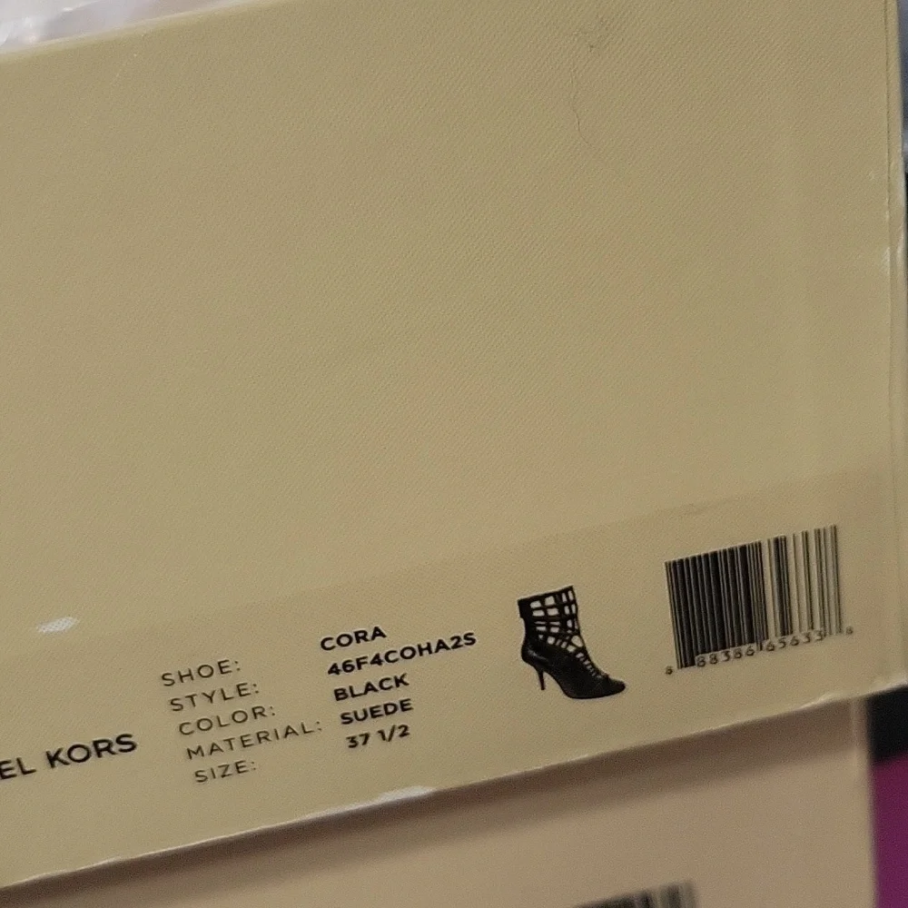 Michael Kors Kors Crystal Suede Cage Sandals Heels Rhinstone SZ:7.5 - Picture 8 of 8